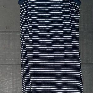 Abercrombie & Fitch Black and White Striped Maxi